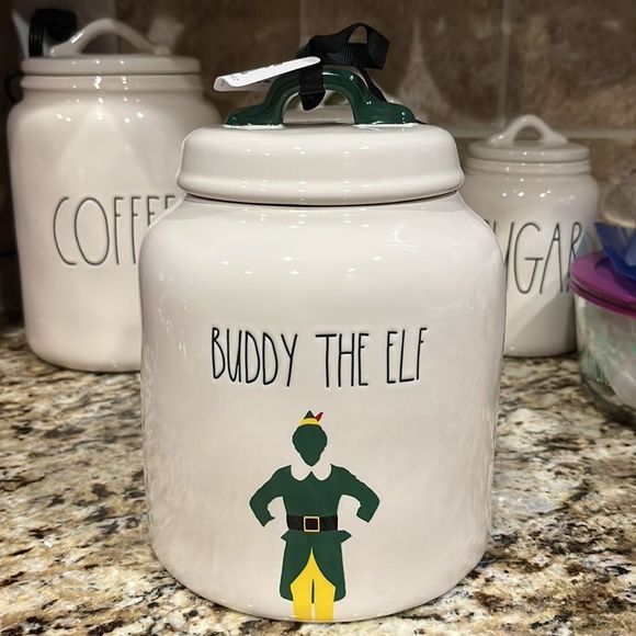 Rae Dunn Holiday Rae Dunn Buddy The Elf Canister With Lid Christmas